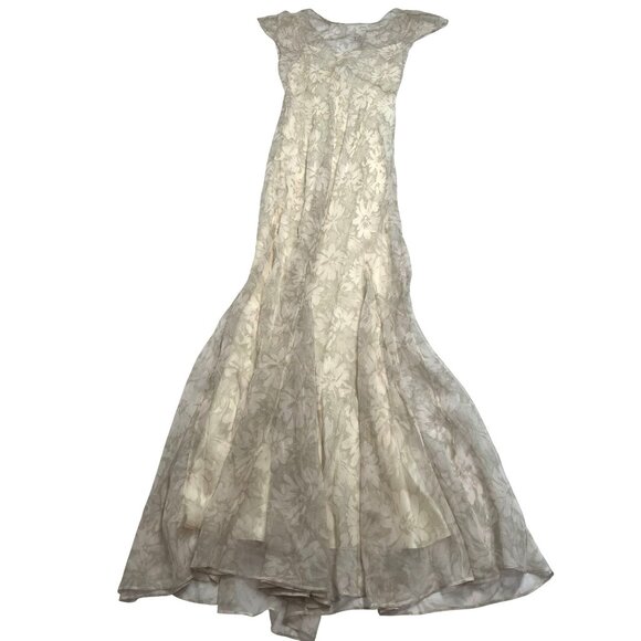 L'academie by Marianna Capucine Silk Maxi Dress in Maisy Daisy Floral - Picture 1 of 6